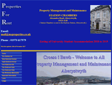 Tablet Screenshot of nigelowenproperties.com